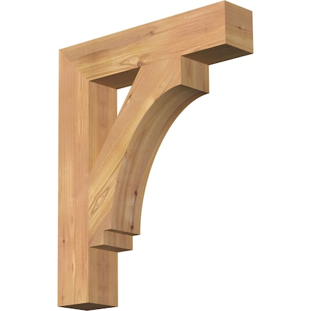 Imperial Block Smooth Bracket, Western Red Cedar, 3 1/2W X 18D X 22H